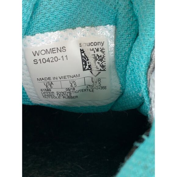 Saucony Cohesion 11 Women’s Size 6.5 Gray Teal Running Shoes S10420-11 - Picture 10 of 10